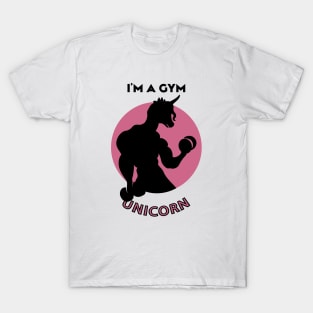 I'm not a gym rat I'm a gym unicorn T-Shirt